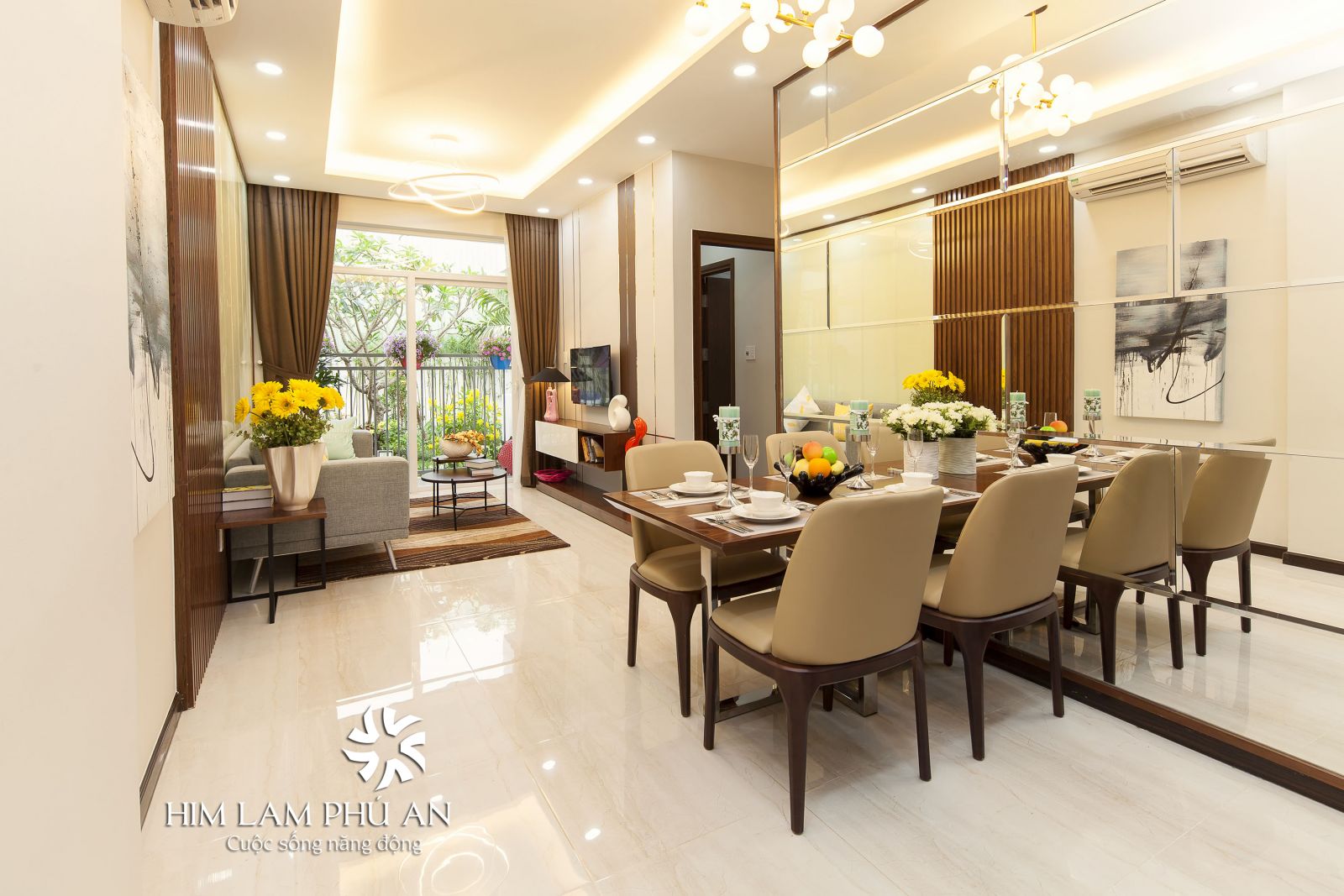 Cho Thuê căn hộ FULL Nội Thất Him Lam Phú An (69m2, 2PN,2WC) Giá 9.5 Triệu/Tháng. LH 0938940111 Hoàn - Ảnh 2